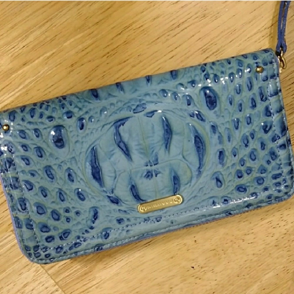 🦋 Powder Blue Brahmin Wallet 🦋
